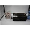 Image 1 : Vintage First Aide Kit and Metal Cash Box