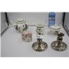Image 1 : 1 Teapot , Cream and Sugar Set "Botanic Garden"