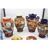 Image 1 : 4 Asian Themed Vases and 2 Small Bowls