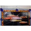 Image 2 : Vintage Leaded Glass Wall Art - Fish