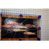 Image 5 : Vintage Leaded Glass Wall Art - Fish