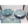 Image 1 : Sea Shells  Theme Blue Ceramis Dishes