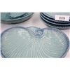 Image 2 : Sea Shells  Theme Blue Ceramis Dishes