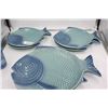 Image 1 : Blue Fish Theme Blue Ceramic Dishes