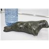 Image 2 : Soapstone Sculpture Mottled Green Seal