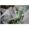 Image 2 : Vintage Green / Clear Art Glass Bowl