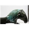 Image 4 : Vintage Black / Blue Ceramic Horse
