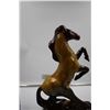 Image 4 : Vintage Amber / Brown Ceramic Rearing Horse