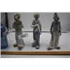 Image 1 : 3 Porcelein Clowns Statues