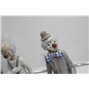 Image 5 : 3 Porcelein Clowns Statues