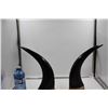 Image 6 : Set of 2 Black Horns with Deer Engraved on it