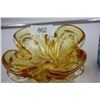 Image 1 : Vintage Chalet Amber Art Glass Bowl