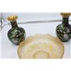 Image 1 : Set of 2 Asian Theme Cloisonne Vases