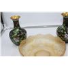 Image 4 : Set of 2 Asian Theme Cloisonne Vases