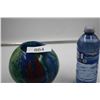 Image 2 : Multi Colored Art Glass Round Vase