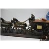 Image 7 : Vintage Tabletop Carriage with Horses, Light and l