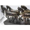 Image 9 : Vintage Tabletop Carriage with Horses, Light and l