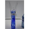 Image 1 : Blue / Clear Glass "Celebration" Figure