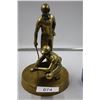 Image 1 : Vintage Brass Statue of Men Playing Golf
