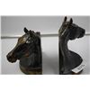 Image 5 : Vintage Set of Metal Horse Bust Bookends