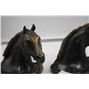 Image 7 : Vintage Set of Metal Horse Bust Bookends