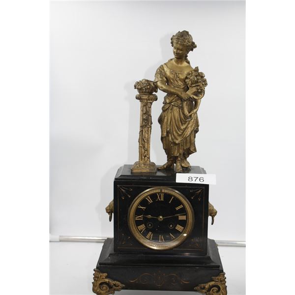Rare Antique C. Stolz- Paris Ornate Mantel Clock
