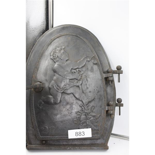 Antique  "Mc. Clary's Famous Stoves" Cherub Stove