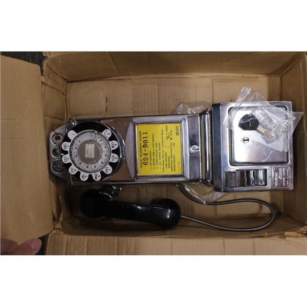 Vintage Chrome, Rotary Dial Pay Phone