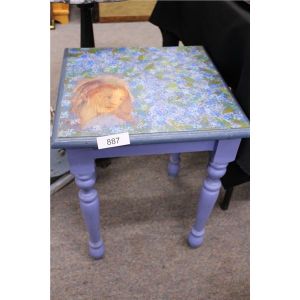 Handpainted Side Table