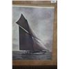 Image 1 : Framed Large Print of Sail Boat