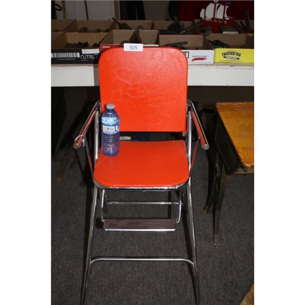 Vintage Chrome Children's High Chair