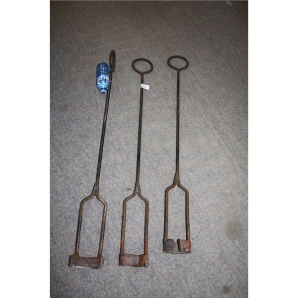 3 Antique Branding Irons