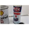 Image 10 : 2 Aeroshell Tins (Full), STP Snow Mobile Oil Tin