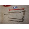 Image 1 : 4- Antique  Large Socket Wrenches, 1 Branding Iron