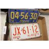 Image 2 : Misc. Vintage Licence Plates