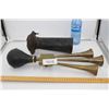Image 2 : Vintage Brass Three Trumpet Horn and