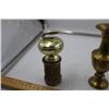 Image 2 : 2 Vintage Brass Oilers, Curling Trophy, Brass Vase