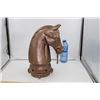 Image 5 : Rare Antique Cast Iron Horse Head Hitching Post Tp