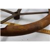 Image 2 : Antique Wood / Metal Steering Wheel