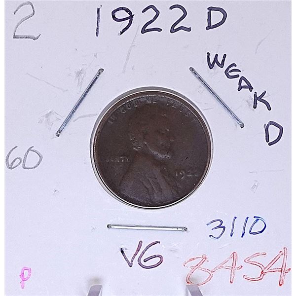 1922-D Wheat Cent