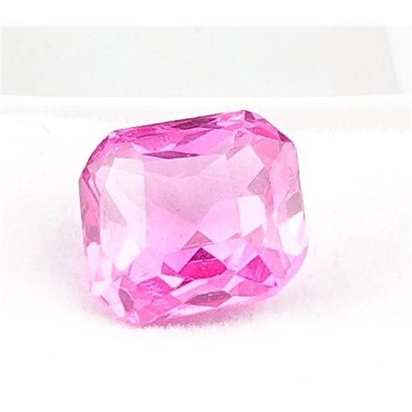 7ct Radiant Cut Pink Saphire