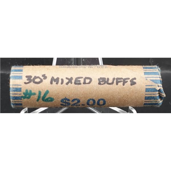 Roll of 1930's Mixed Buffalo Nickel
