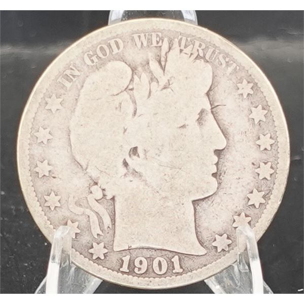 1901-S Barber Half Dollar