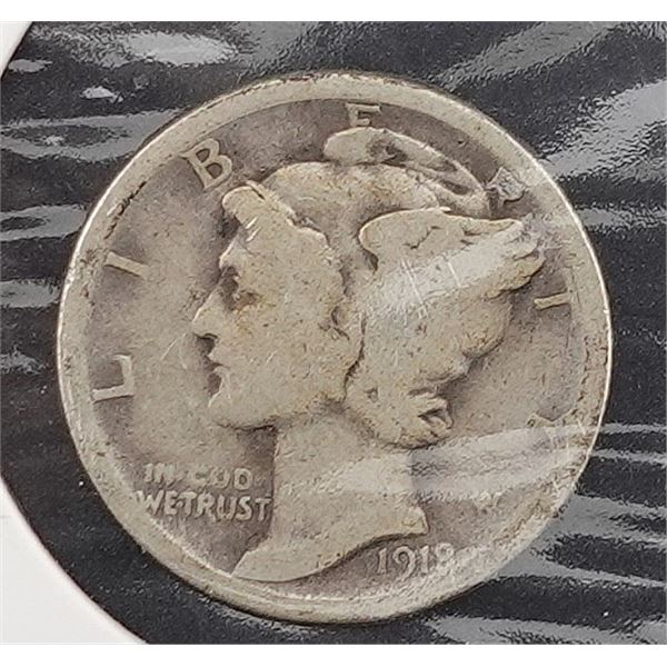 1918-D Mercury Dime