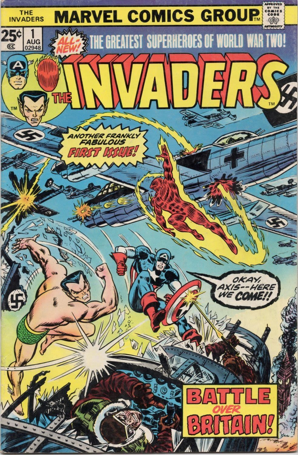 The Marvel Group The Greatest Superhero's of World War 2. The Invaders ...