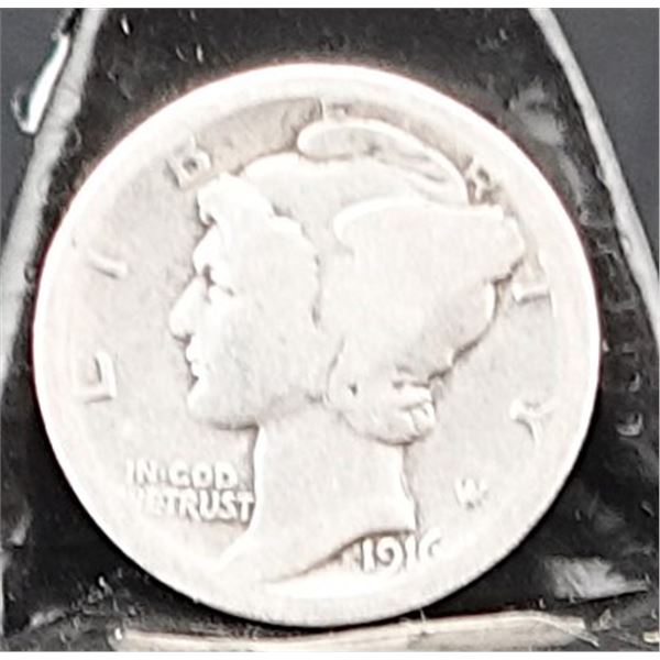 1916 Mercury Dime