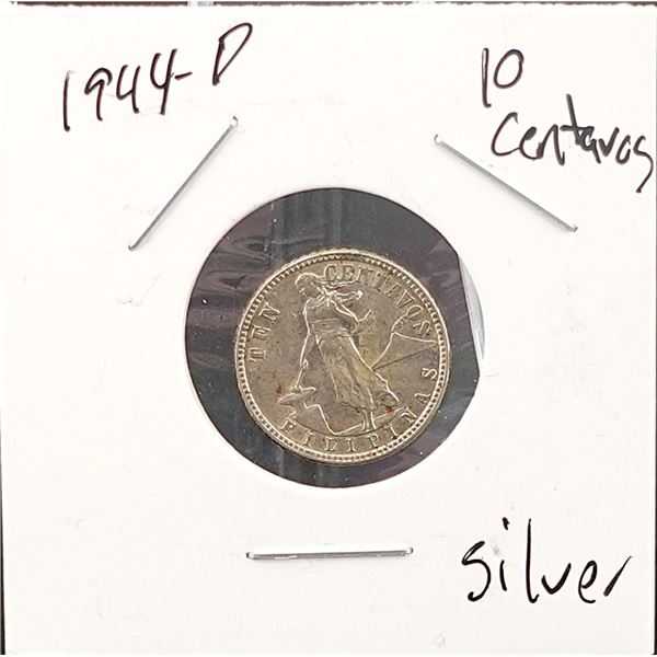 1944-D 10 Centavos Filipean Coin