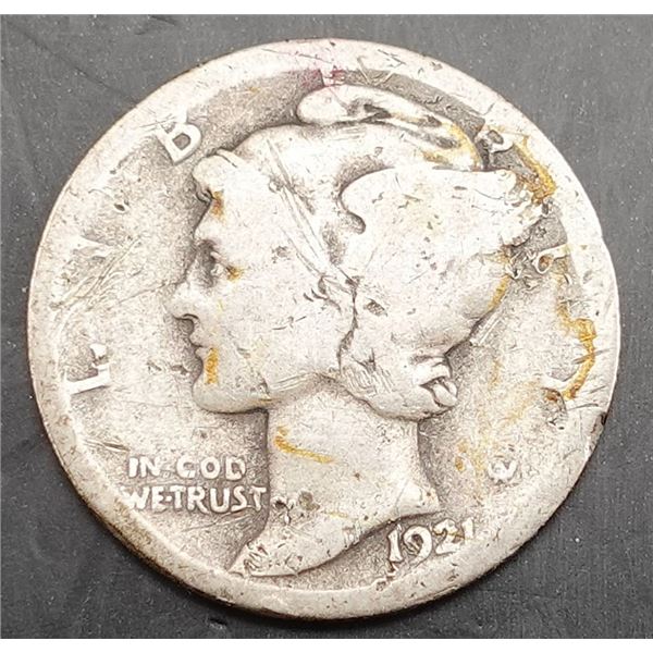1921 Mercury Dime