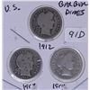 Image 1 : 1912, 1913, 1914 Barber Dimes