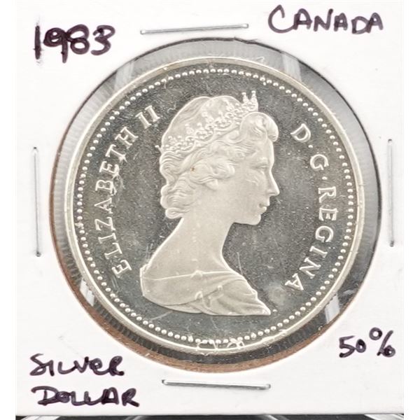 1983 Canadian Siler Dollar